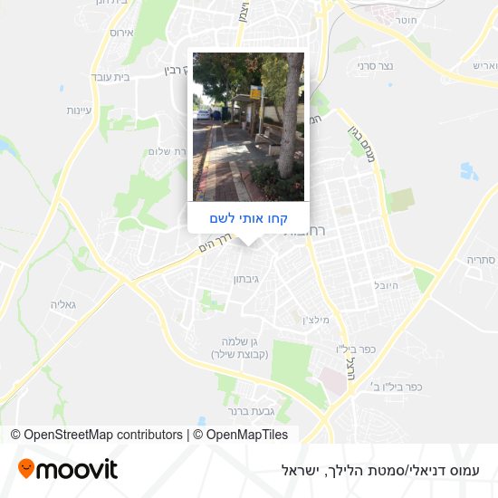מפת עמוס דניאלי/סמטת הלילך