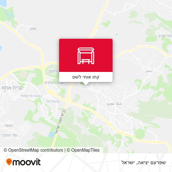 מפת שפרעם יציאה