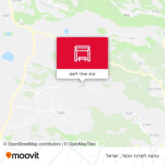 מפת כניסה למרכז הכפר