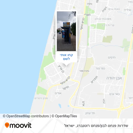מפת שדרות פנחס לבון/פנחס רוטנברג