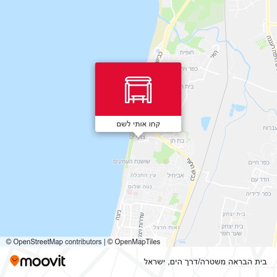 מפת בית הבראה משטרה/דרך הים