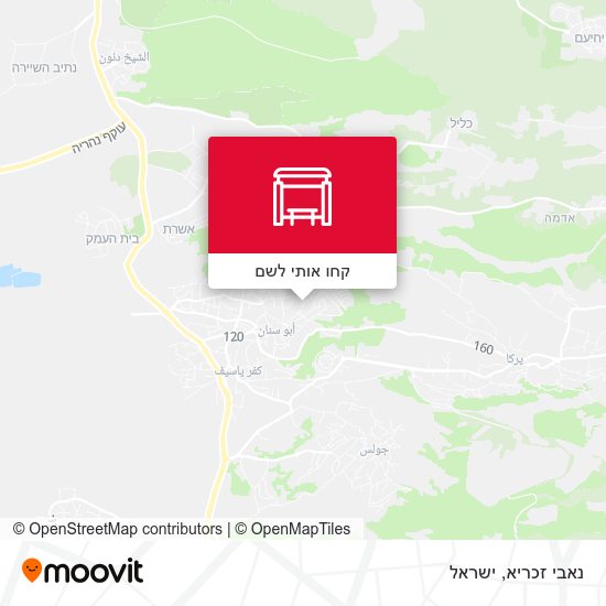 מפת נאבי זכריא