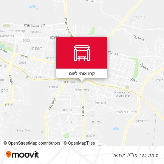 מפת צומת כפר מל''ל