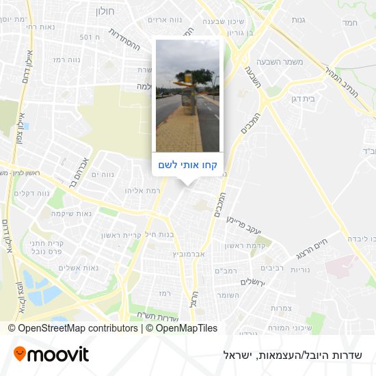 מפת שדרות היובל/העצמאות