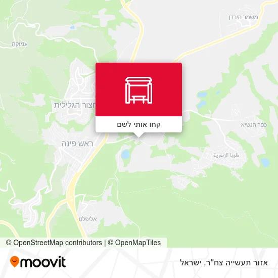 מפת אזור תעשייה צח''ר