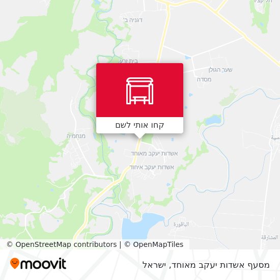 מפת מסעף אשדות יעקב מאוחד