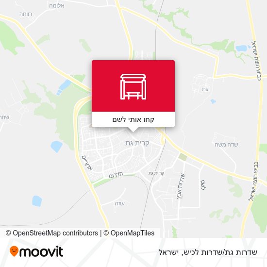 מפת שדרות גת/שדרות לכיש