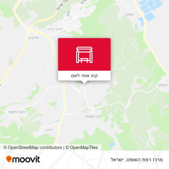 מפת מרכז רמת השופט
