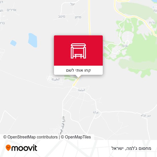 מפת מחסום ג'למה