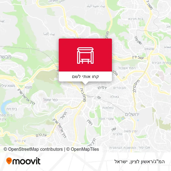 מפת המ''ג/ראשון לציון