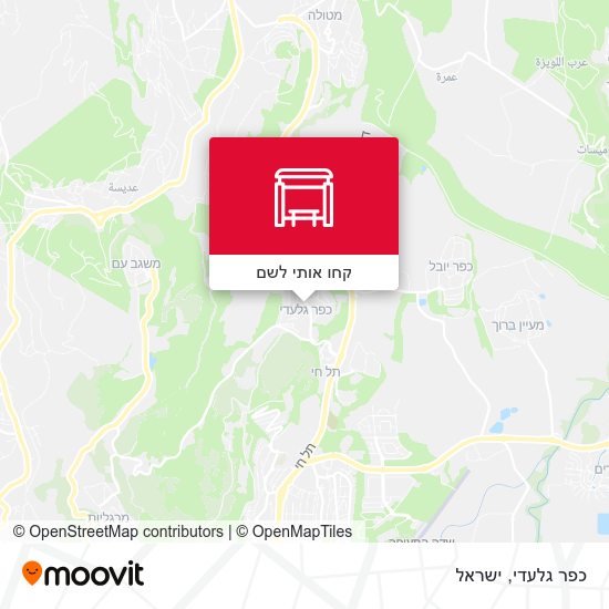 מפת כפר גלעדי