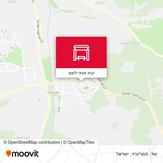 מפת שד. תמר/ורד
