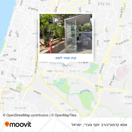 מפת אסא קדמוני/הרב יוסף צוברי