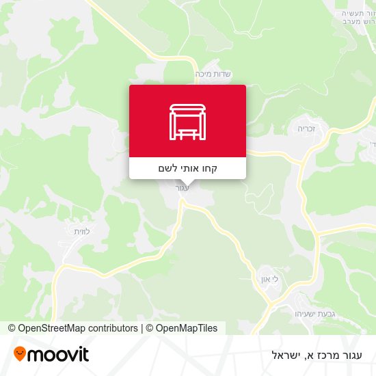 מפת עגור מרכז א