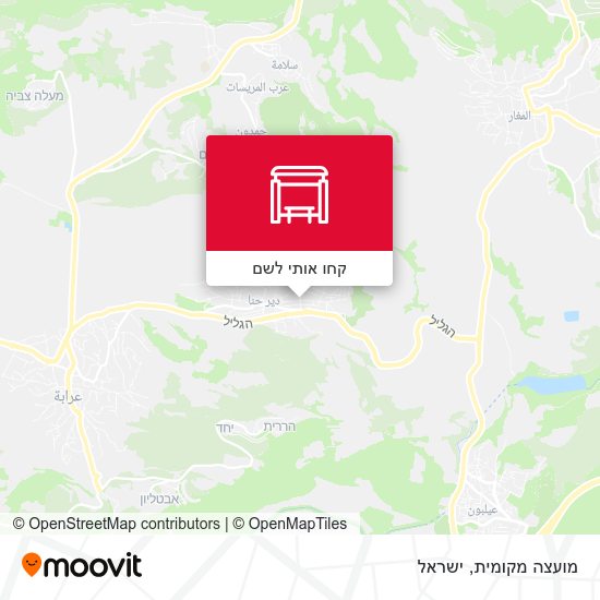 מפת מועצה מקומית