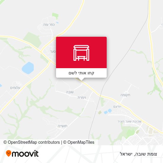 מפת צומת שובה