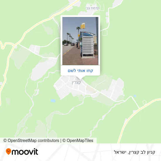 מפת קניון לב קצרין