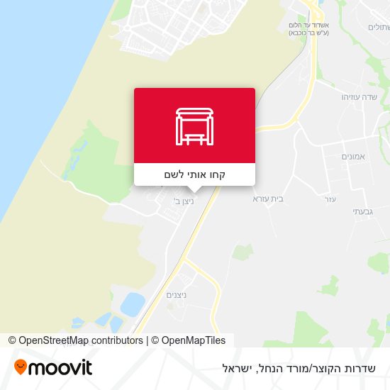 מפת שדרות הקוצר/מורד הנחל