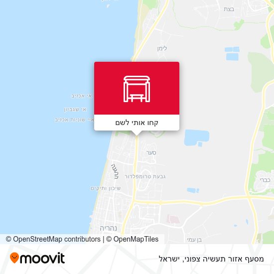 מפת מסעף אזור תעשיה צפוני