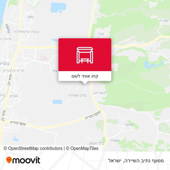 מפת מסעף נתיב השיירה