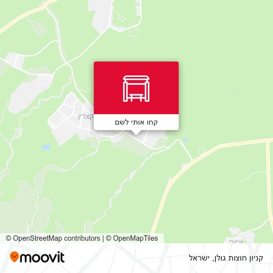 מפת קניון חוצות גולן