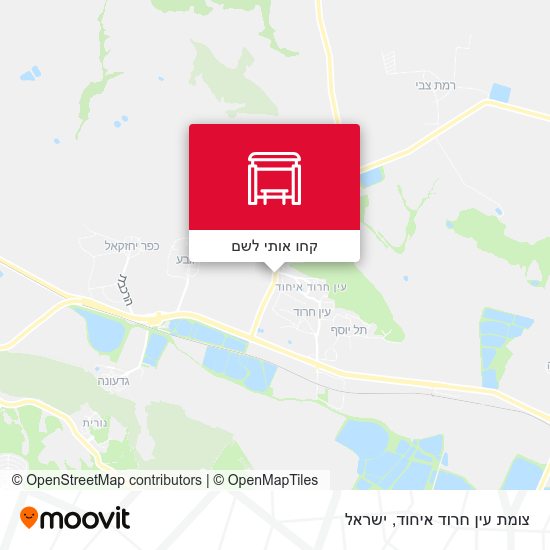 מפת צומת עין חרוד איחוד