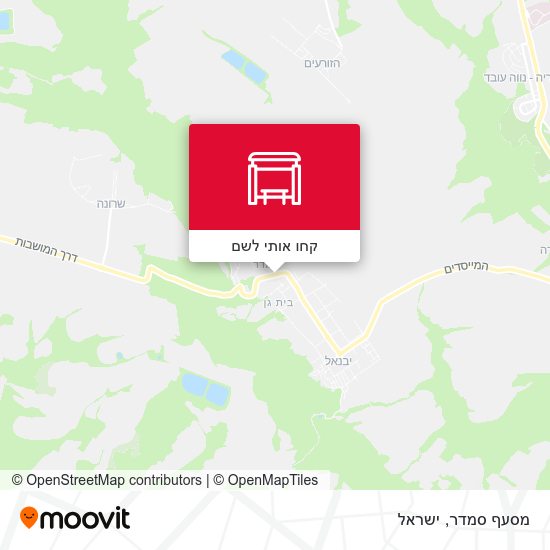 מפת מסעף סמדר