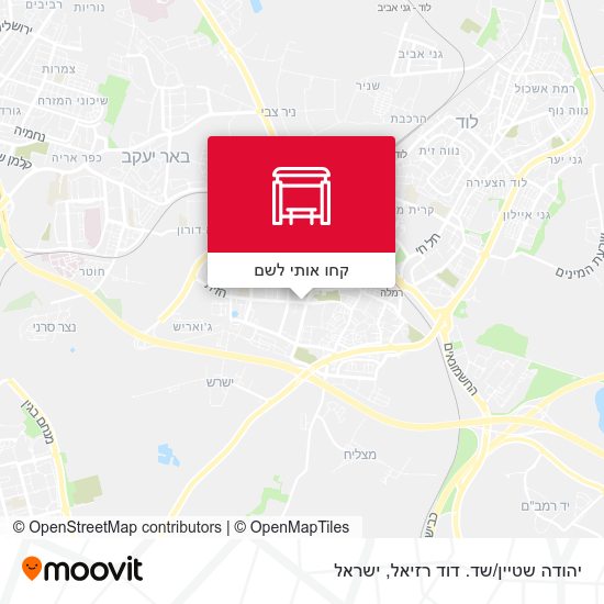 מפת יהודה שטיין/שד. דוד רזיאל