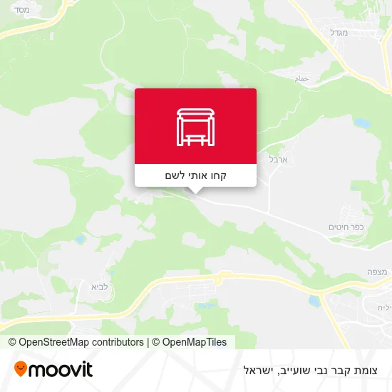 מפת צומת קבר נבי שועייב
