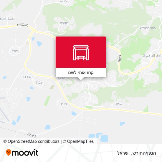 מפת הגפן/החורש