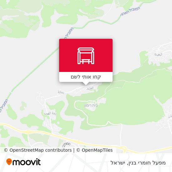 מפת מפעל חומרי בנין