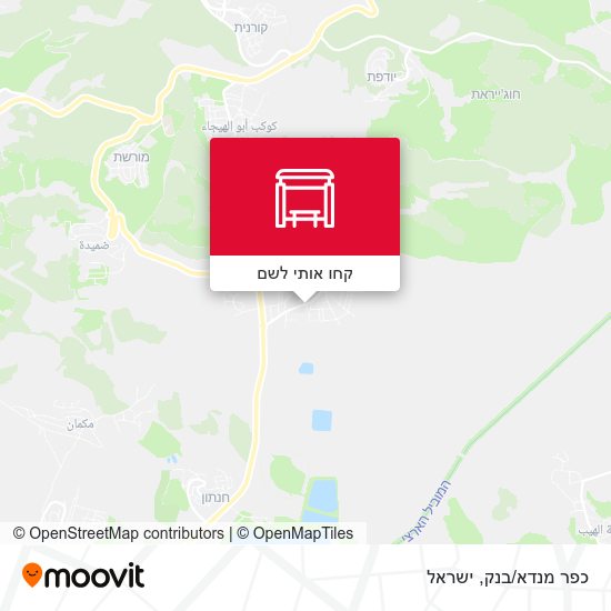 מפת כפר מנדא/בנק
