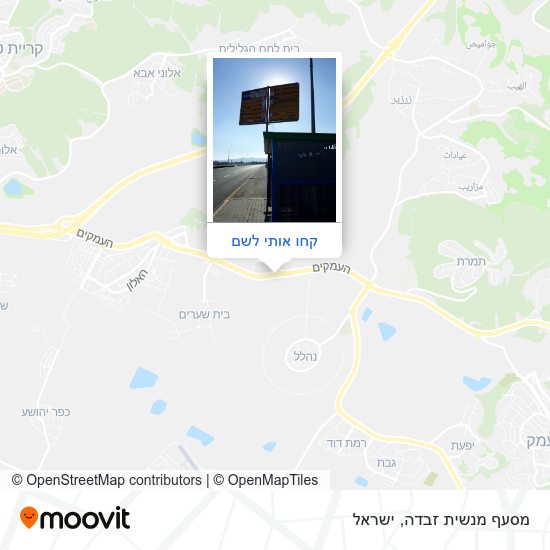 מפת מסעף מנשית זבדה