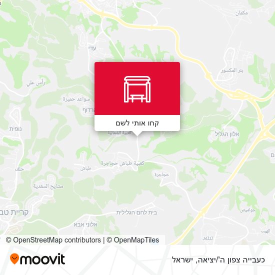 מפת כעבייה צפון ה'/יציאה