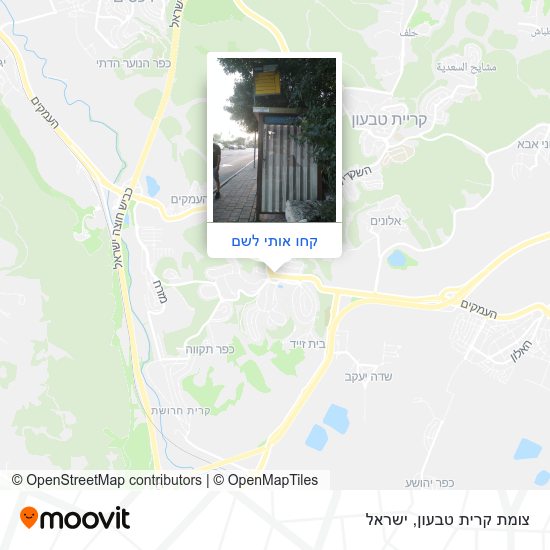 מפת צומת קרית טבעון