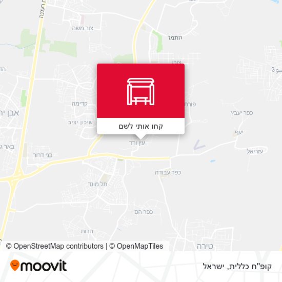 מפת קופ''ח כללית