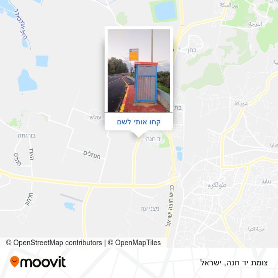 מפת צומת יד חנה