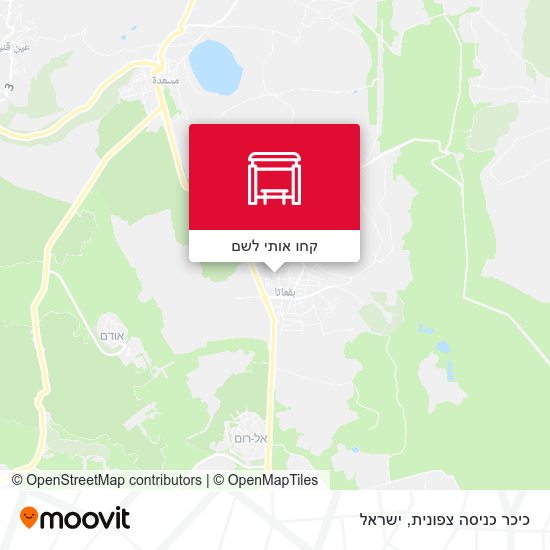 מפת כיכר כניסה צפונית