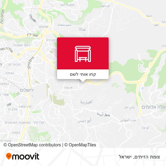 מפת צומת הזיתים