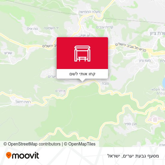 מפת מסעף גבעת יערים