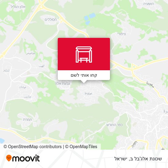 מפת שכונת אלג'בל ב