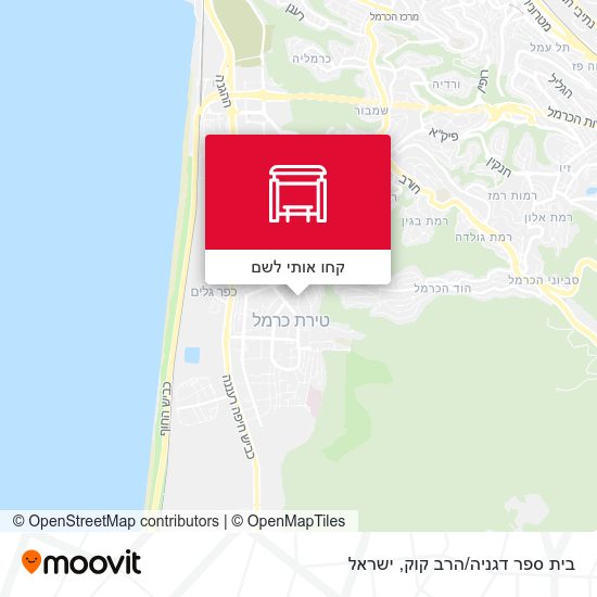 מפת בית ספר דגניה/הרב קוק