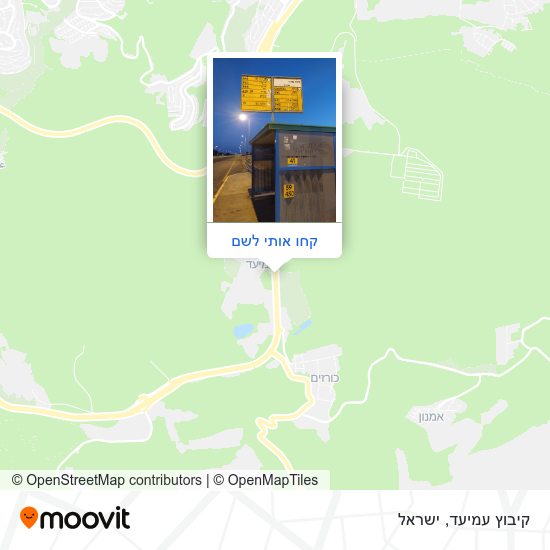 מפת קיבוץ עמיעד