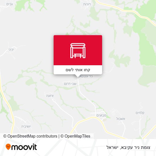 מפת צומת ניר עקיבא