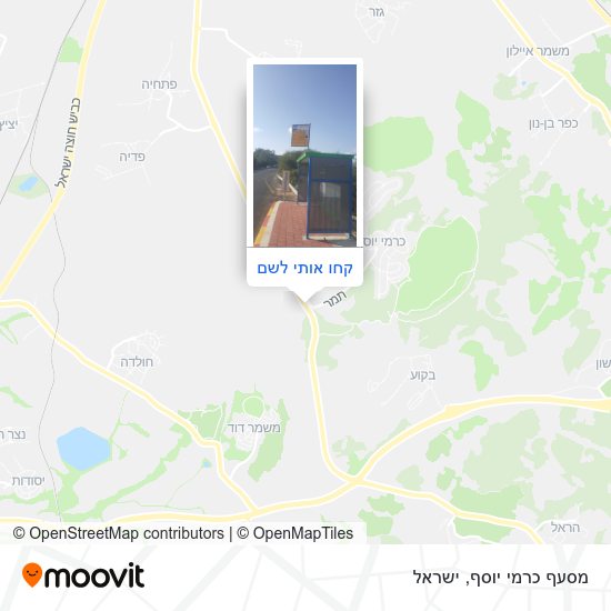 מפת מסעף כרמי יוסף