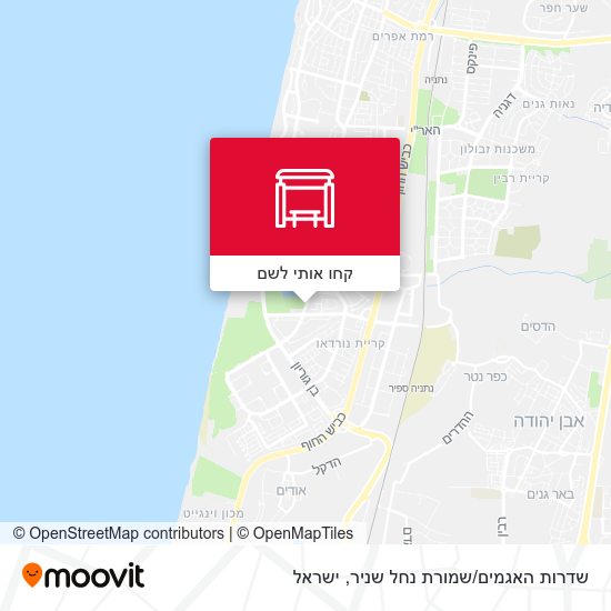 מפת שדרות האגמים/שמורת נחל שניר
