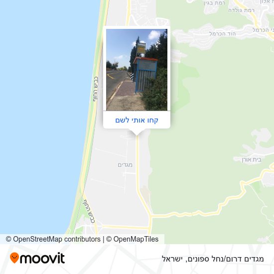 מפת מגדים דרום/נחל ספונים
