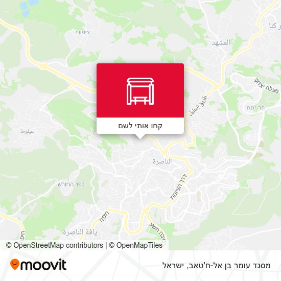 מפת מסגד עומר בן אל-ח'טאב