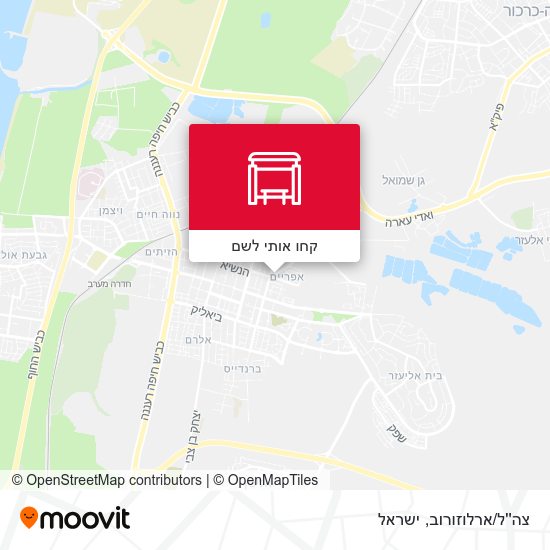 מפת צה''ל/ארלוזורוב