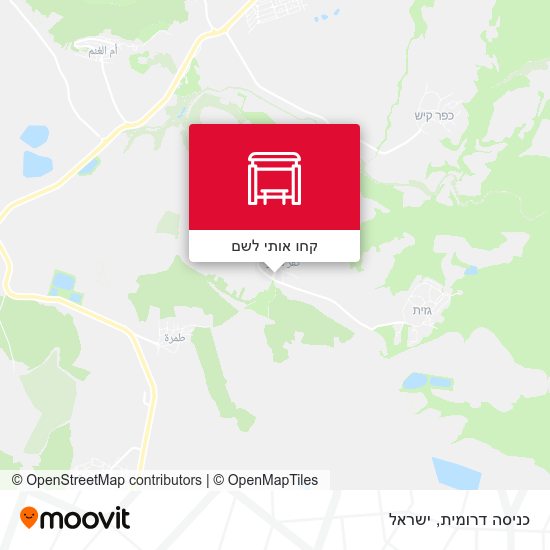 מפת כניסה דרומית